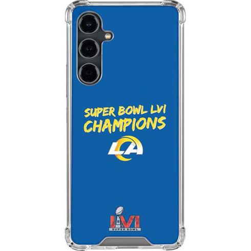 NFL Super Bowl LVI Champions Rams Galaxy S23 FE Clear Case